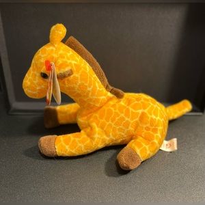 Twigs The Giraffe Retired Rare Ty Beanie Baby w/errors!